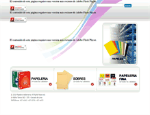 Tablet Screenshot of papeleravalderrama.com